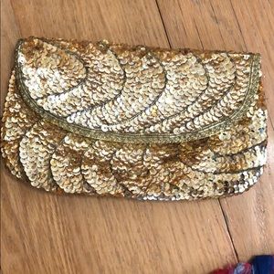 Gold Sparkle Clutch